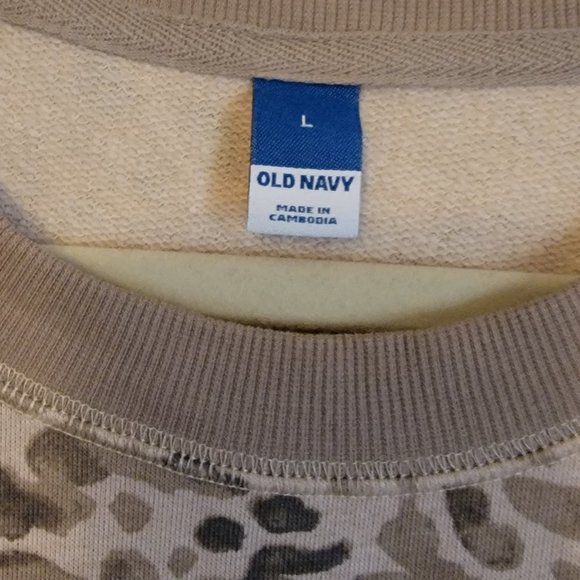 Tunic length, Animal print Sweatshirt, size L (01) - Picture 4 of 4